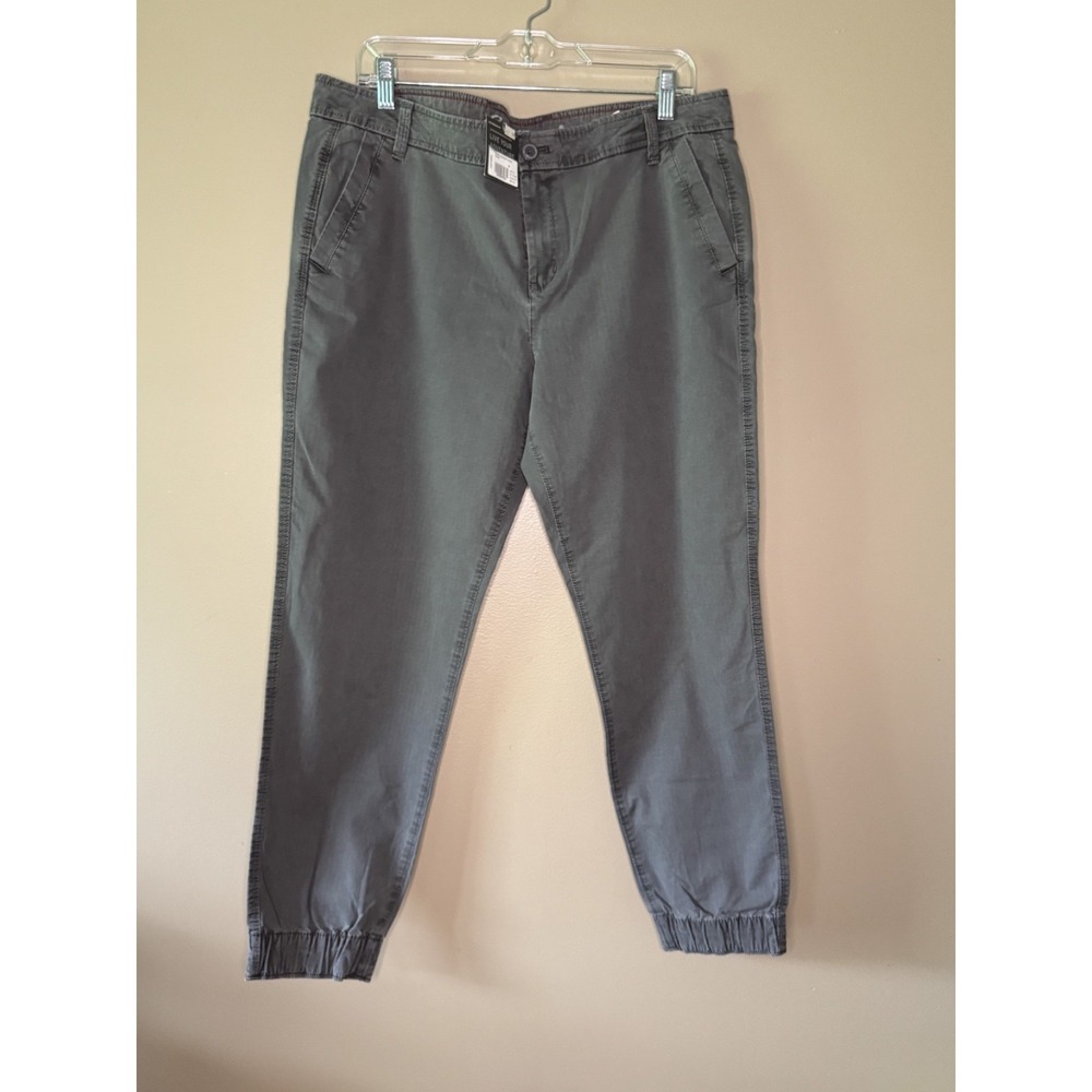 Eddie Bauer Women Gray Adventure Ripstop Utility Joggers Size 14 5087